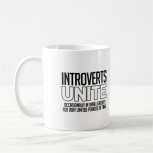 Caneca De Café Introvertidos se Unam: Ocasionalmente