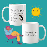 Caneca De Café Inútil como o T em Pinot Grigio Funny Wine<br><div class="desc">"Hoje vou ser tão inútil quanto o 't' em Pinot Grigio." Esqueça essa longa lista de coisas a fazer pelo dia e desfrute de um copo ou dois de Pinot com sua excelente amiga Blanca, amante de vinho branco e primo de O Cabernet Cat de vinho engraçado cita fama. Mas...</div>
