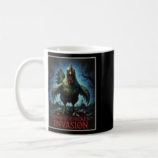 Caneca De Café Invasão de Frango Zumbi Fazenda de Mortos Terror