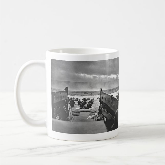 Caneca De Café Invasão de Normandy no dia D - 1944 (Esquerda)