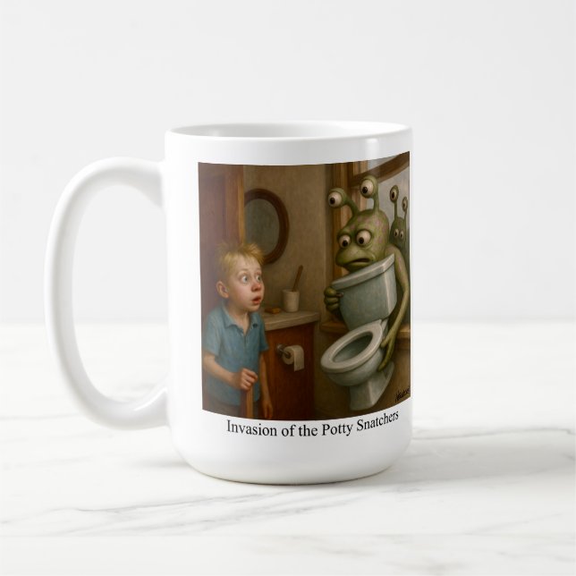 Caneca De Café Invasão dos caçadores de batatas (Esquerda)