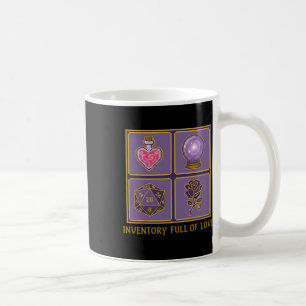 Caneca De Café Inventário Cheio De Amor Fofo Gamer Jogos Medieval