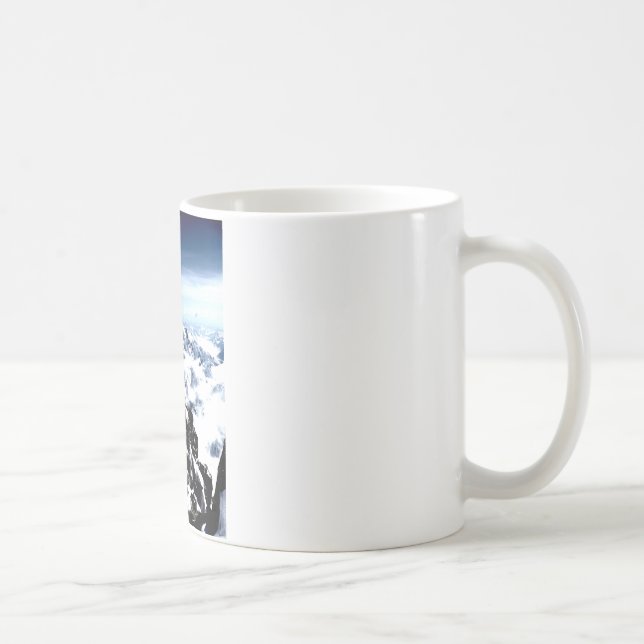 Caneca De Café Inverno da neve do alpinismo (Direita)