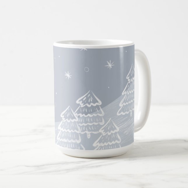 Caneca De Café Inverno frio (Frente Esquerda)
