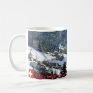 Caneca De Café Inverno na Suíça