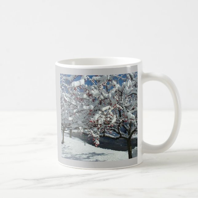 Caneca De Café Inverno neve Deixe nevar (Direita)
