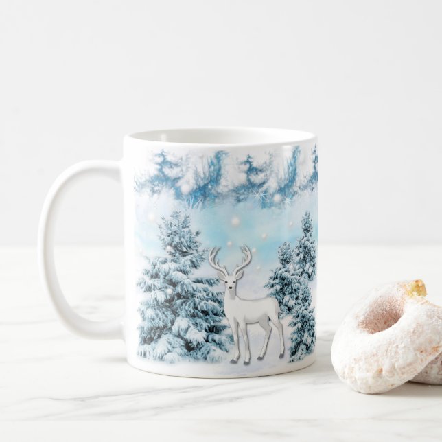 Caneca De Café Inverno país de milagre taça (Com Donut)