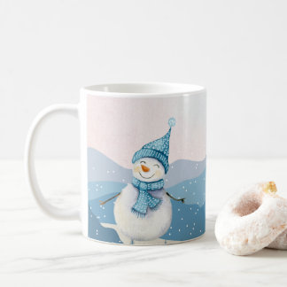 Caneca De Café Inverno Snowman - Lâmpadas de Bebida Quente