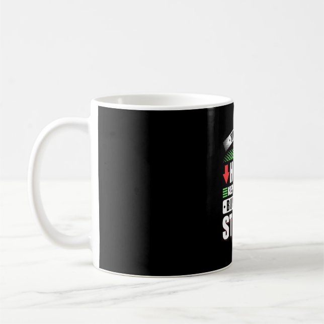 Caneca De Café Investidor No Meu Comprar Mais Ações (Esquerda)