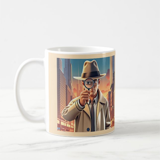 CANECA DE CAFÉ INVESTIGADOR PRIVADO (Esquerda)