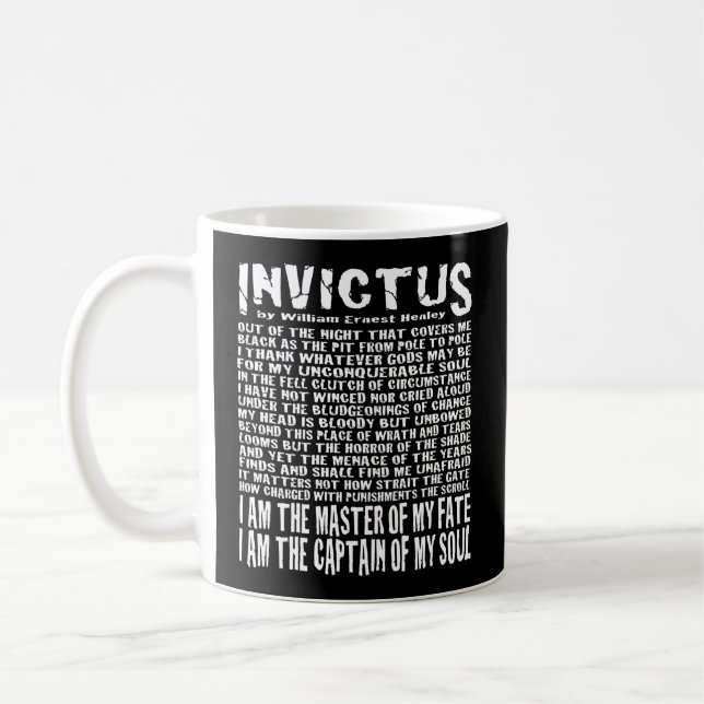 Caneca De Café Invictus Poem (Esquerda)