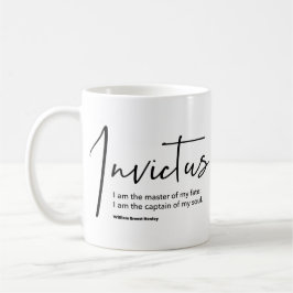 Caneca De Café Invictus Poem - Eu sou o Mestre do Meu Destino