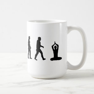 Caneca De Café ioga da evolução