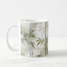 Caneca De Café Ioga de Mindfulness do Bambu Verde