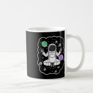 Caneca De Café Ioga Espacial de Meditação de Astronauta