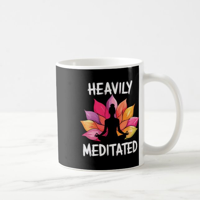 Caneca De Café Ioga Fortemente Meditada (Direita)