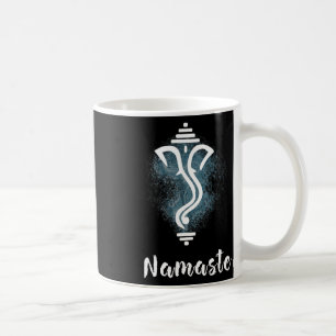 Caneca De Café Ioga Ganesha Chakra Namaste Energia Lótus Carma Om
