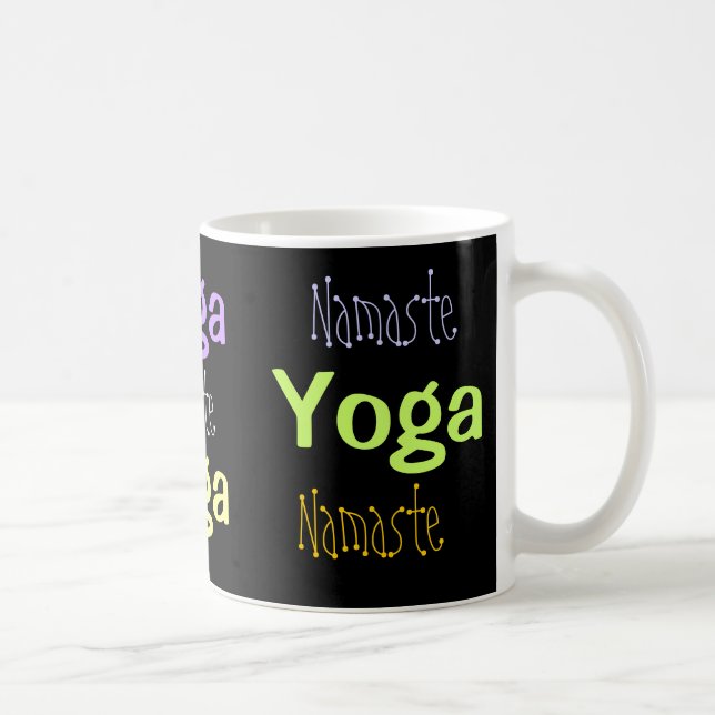 Caneca De Café Ioga, Namaste (Direita)