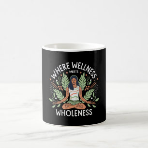 Caneca De Café Ioga Onde o Bem-Estar Encontra a Totalidade
