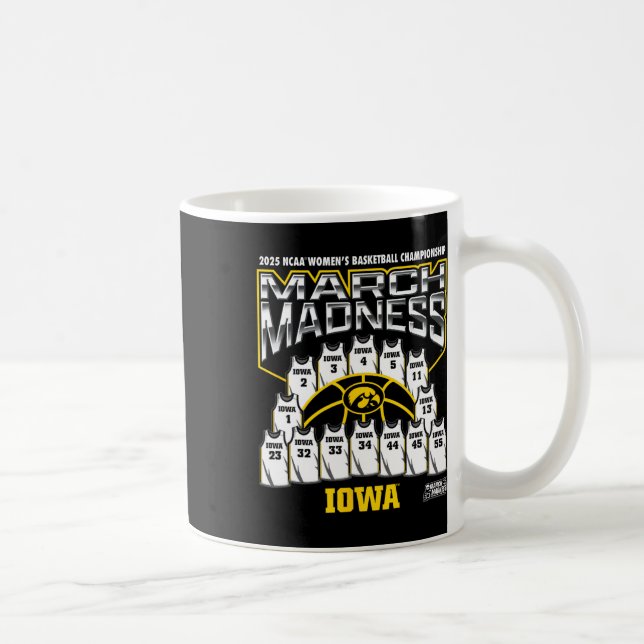 Caneca De Café Iowa March Madness 2025 Women's Sketll Nil  (Direita)