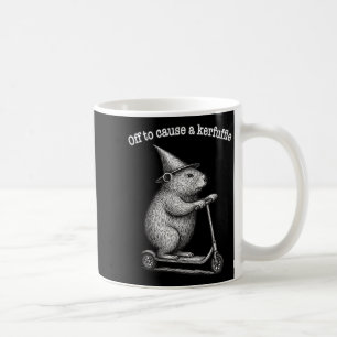 Caneca De Café Ir Para Causar Um Confusão Scooter Groundhog Premi