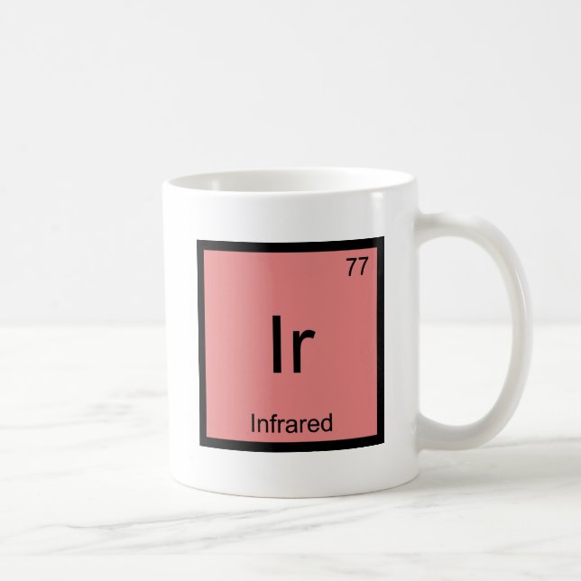 Caneca De Café Ir - Símbolo de Elemento de Química Infravermelho  (Direita)