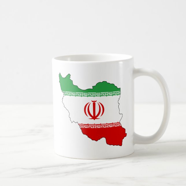 Caneca De Café Irã IR, bandeira, جمهوریاسلامیایران da brasão (Direita)