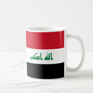 Caneca De Café Iraque Flag Cerâmico Mug