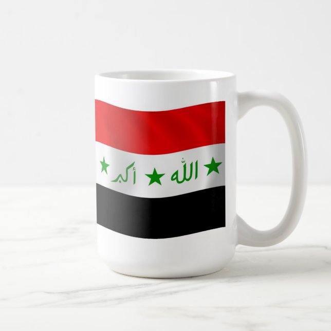 Caneca De Café Iraque Flag Mug (Direita)