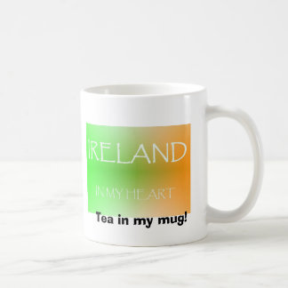 Caneca De Café IRELAND em MEU CORAÇÃO, chá em minha caneca!