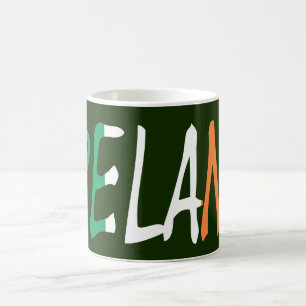 Caneca De Café Ireland Overlay on Irish Flag mugcn