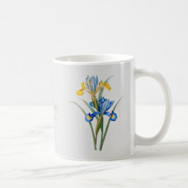 Caneca De Café Iríris espanhola por Pierre-Joseph Redouté
