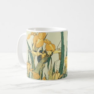 Caneca De Café Iris de gafanhoto de Hokusai: Impressão japonesa v