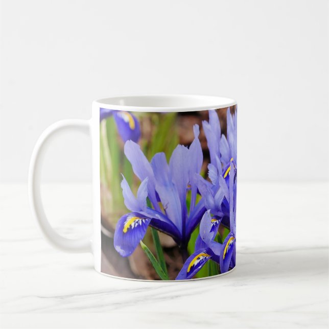 Caneca De Café Iris Flowers Mug (Esquerda)