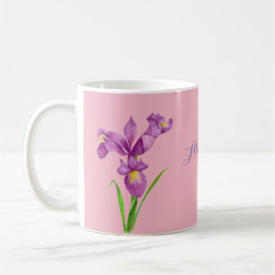Caneca De Café Iris Mug Púrpura Personalizada