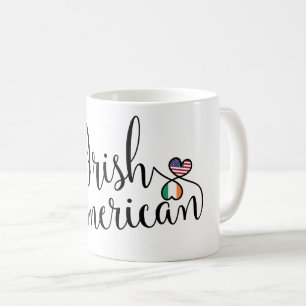 Caneca De Café Irish American Entwined Hearts Mug