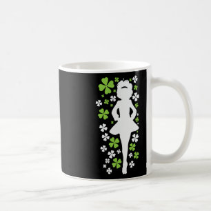 Caneca De Café Irish Dancer Silhouette Clover Ireland Shamrock Ir