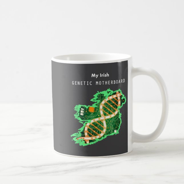 Caneca De Café Irish Dna Ireland Motherboard  (Direita)