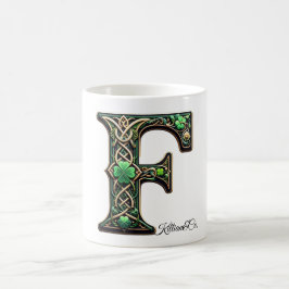 Caneca De Café Irish F Monogram Coffee Up