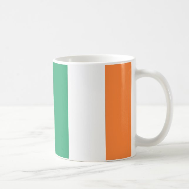 Caneca De Café Irish Flag Cerâmica Mug (Direita)