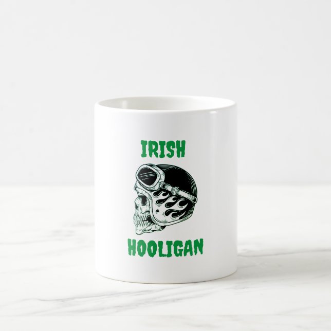 Caneca De Café Irish Hooligan Biker Coffee Mug (Centro)