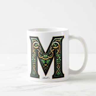 Caneca De Café Irish M Monogram Coffee Mug