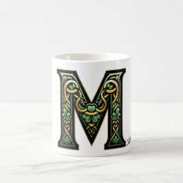 Caneca De Café Irish M Monogram Coffee Mug