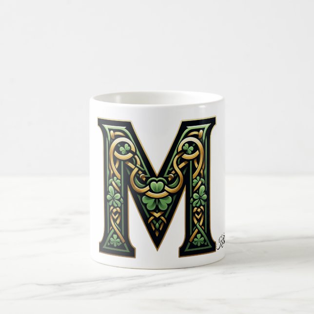Caneca De Café Irish M Monogram Coffee Mug (Centro)