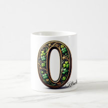 irish O Monogram Coffee Mug