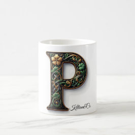 Caneca De Café Irish P Monogram Coffee Mug