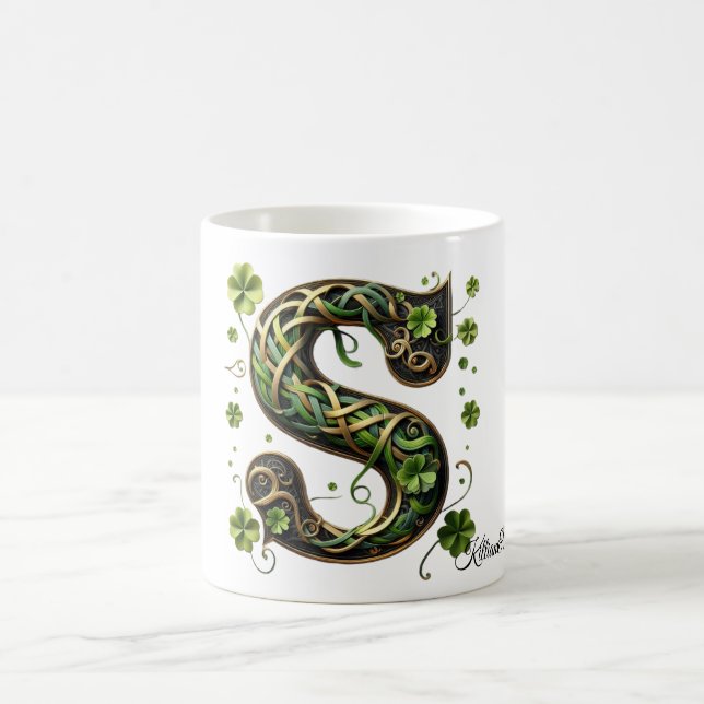 Caneca De Café Irish S Monogram Coffee Mug (Centro)