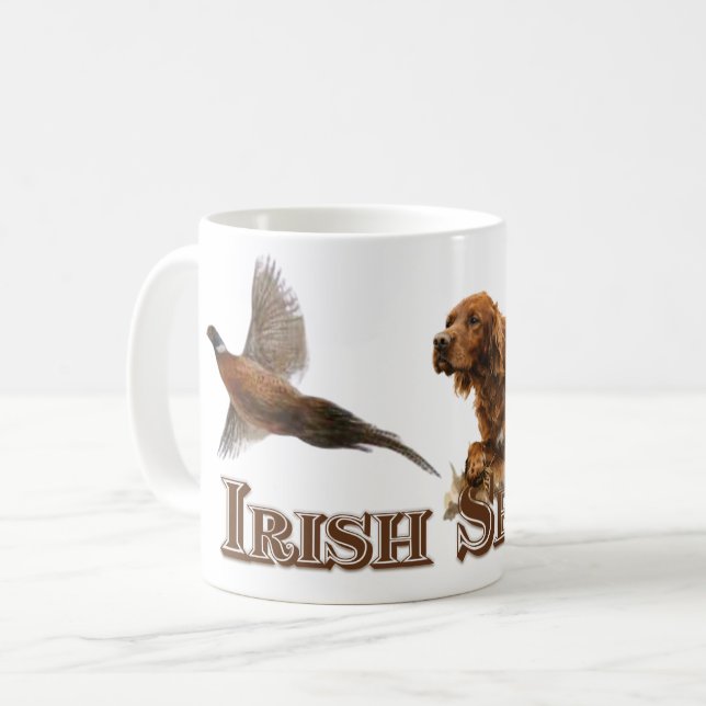 Caneca De Café Irish Setter  (Frente Esquerda)