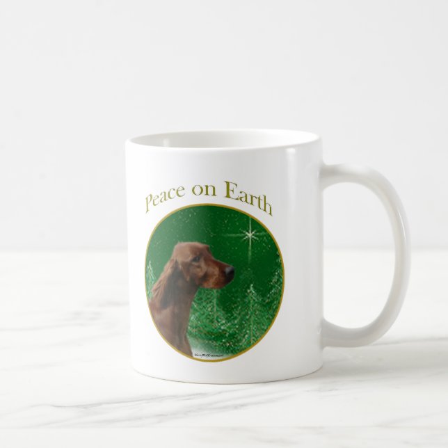 Caneca De Café Irish Setter Peace (Direita)