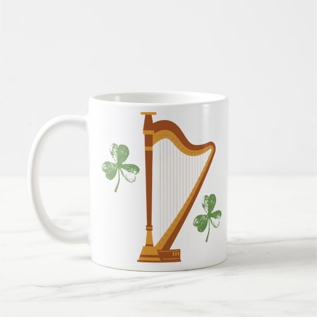 Caneca De Café Irish Shamrock Harp Mug (Esquerda)